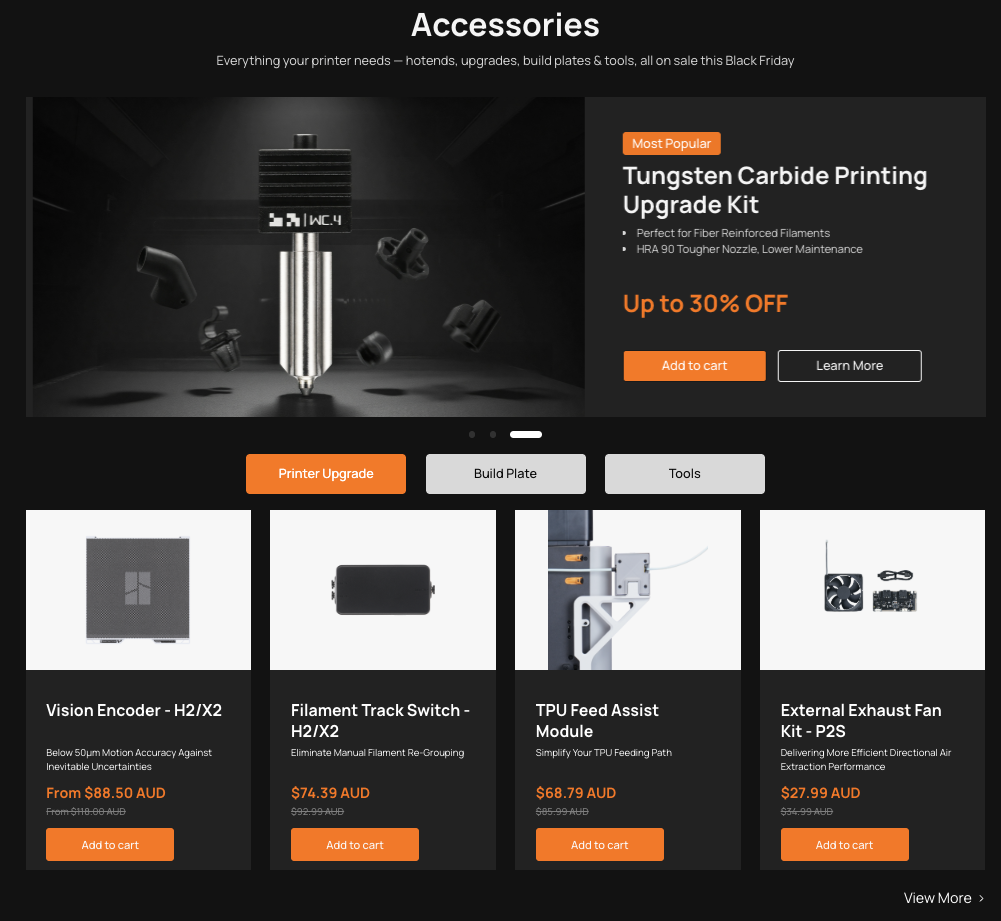 Bambu Lab Black Friday 2026 Accessories sale